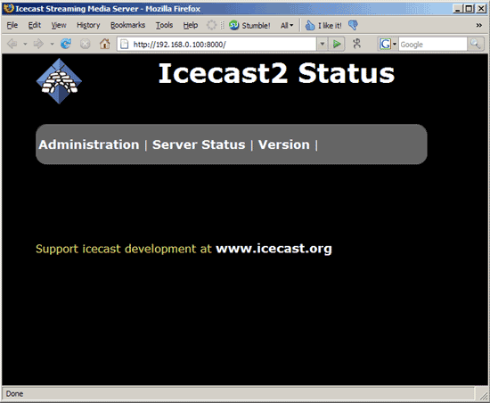 Tampilan Icecast 1 Membuat Radio Streaming Dengan Hosting Sendiri 