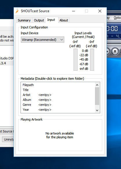 Input Shoutcast DSP