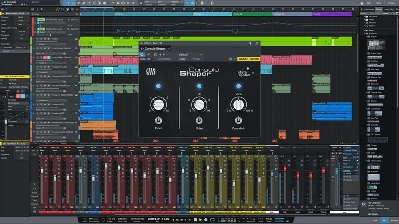 tampilan PreSonus Studio One 3.2